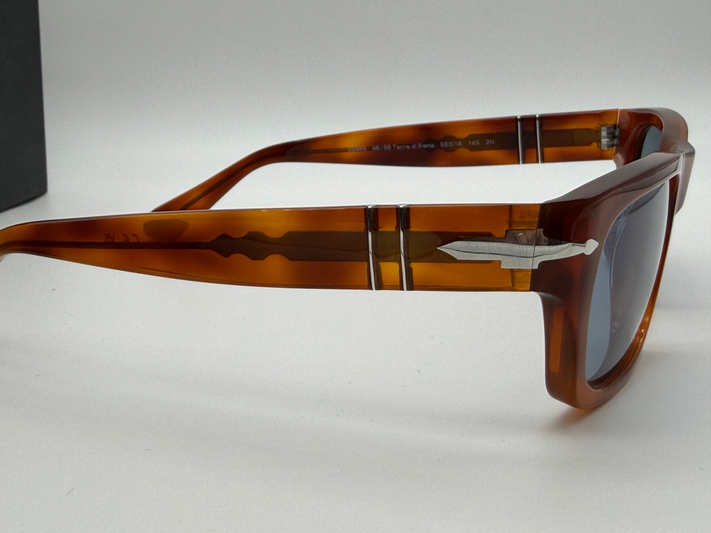 Persol PO 3398S 55mm Terra Di Siena / Light Blur Crystal 96 / 56 Italy NEW