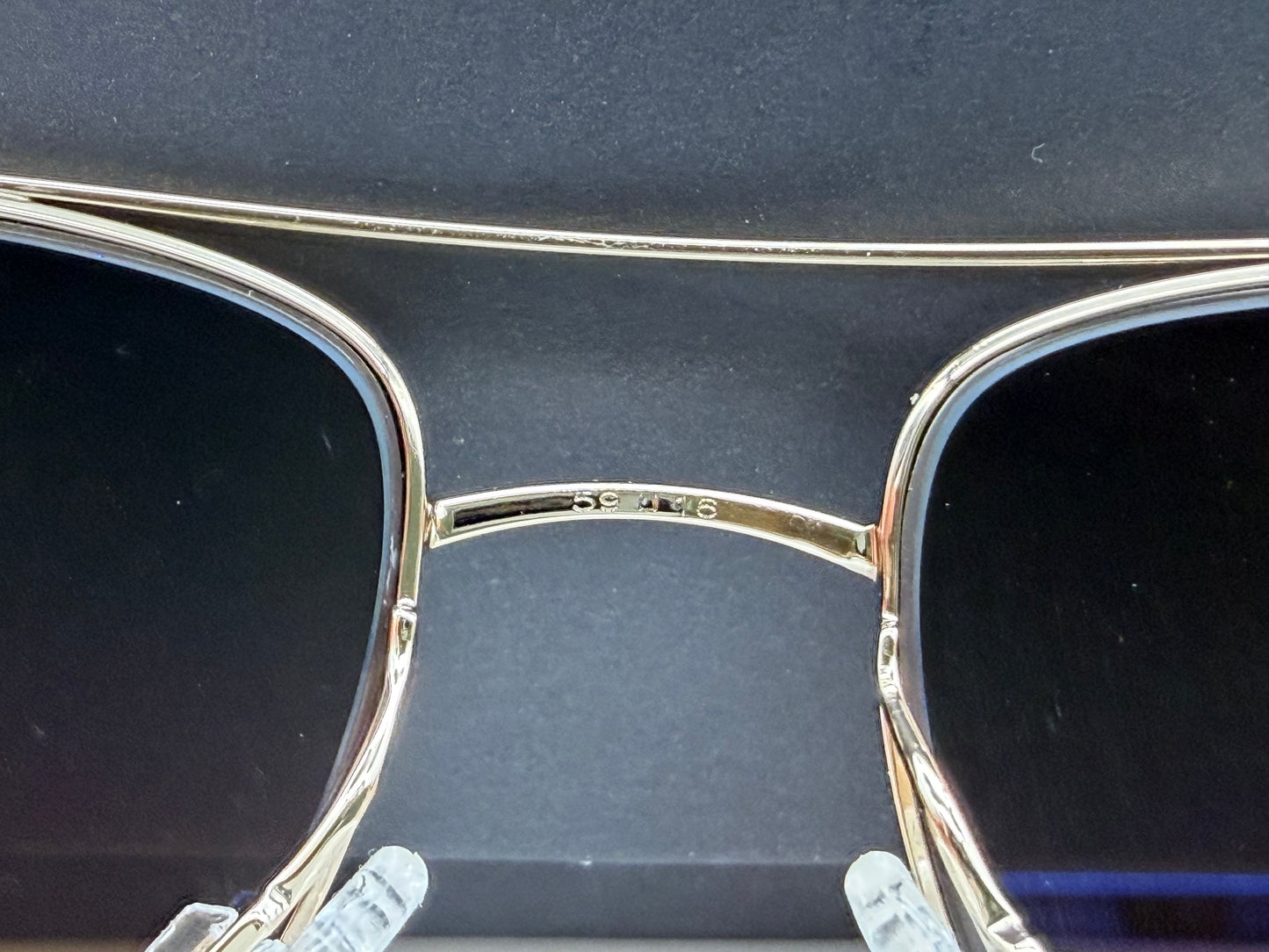 Oliver Peoples Benedict 57mm OV 1002S Gold/Chrome Amber VFX (5242/51) Sunglasses Vintage PREOWNED