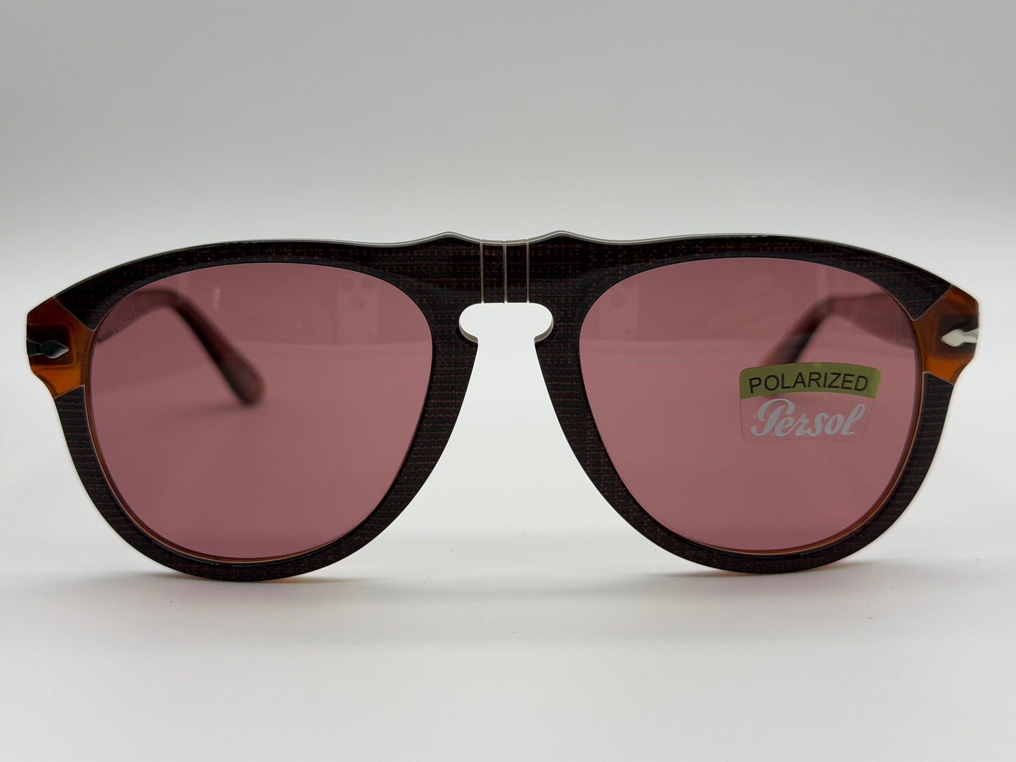 Persol PO 649 52mm 1092AK Bordeaux / Wine POLARIZED Itlay Open Box