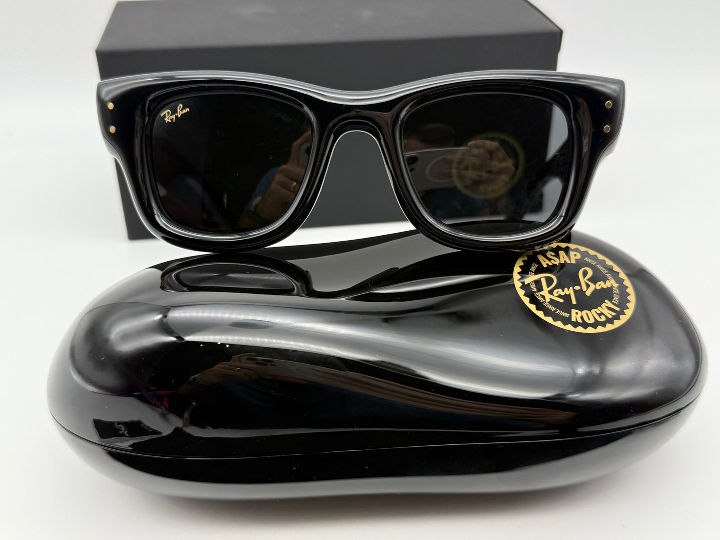 Ray-Ban Wayfarer Puffer ASAP Rocky 47mm Black / Ultra Black 601 / 87 NEW