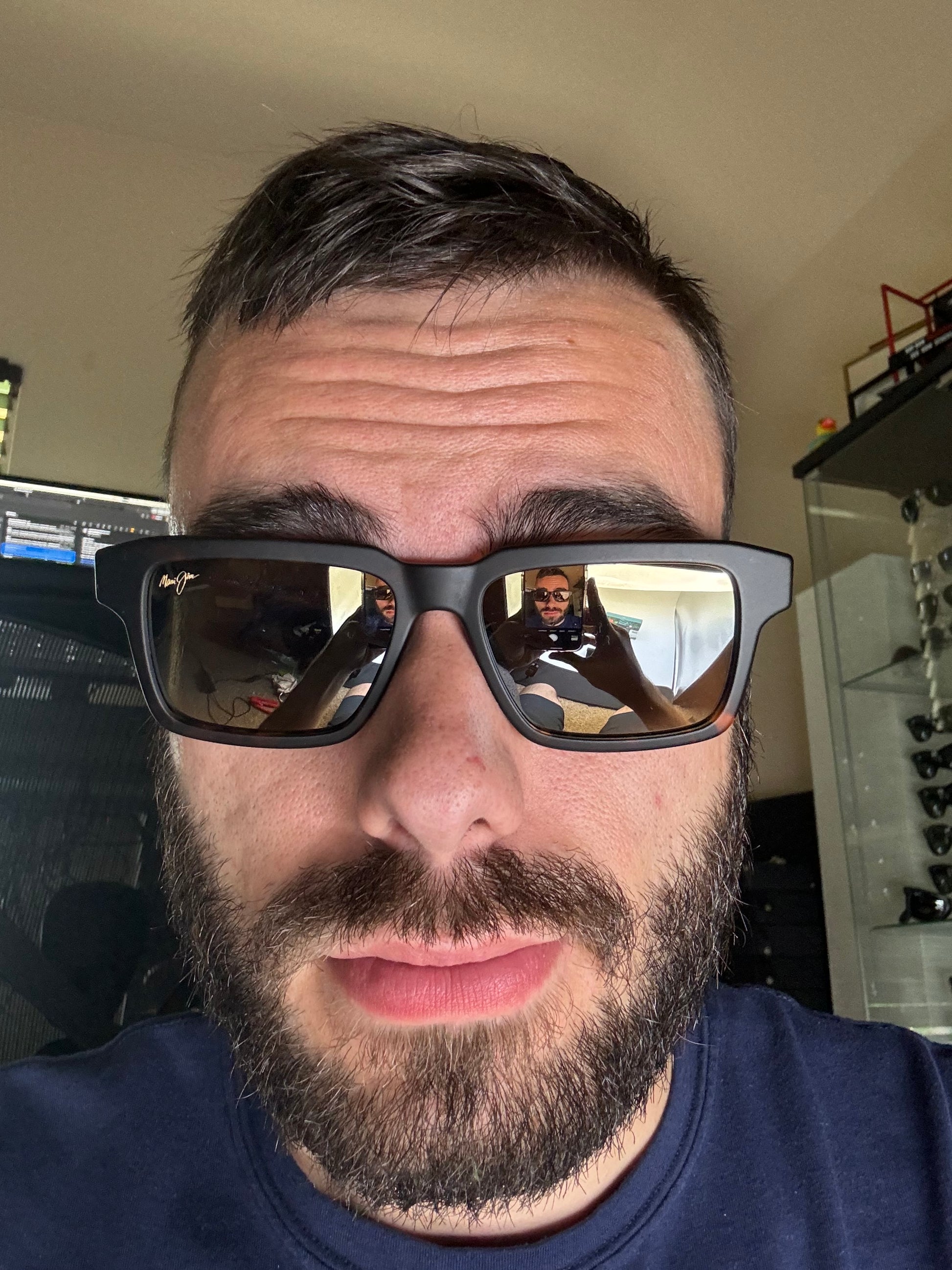 Maui Jim Kahiko 53mm Matte Dark Havana H635-10 Maui Pure HCL