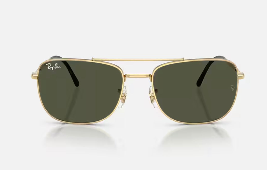 Ray-Ban RB 3755 59mm Gold / G-15 Glass 001/31 NEW