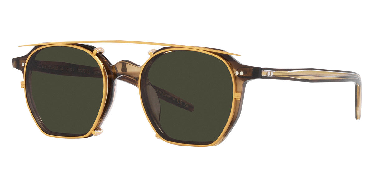 Oliver Peoples G. Ponti 5 47mm G.P Tortoise with G-15 / Gold  Clip Brown Antique Gold clip OV 5489 1713 Itlay NEW