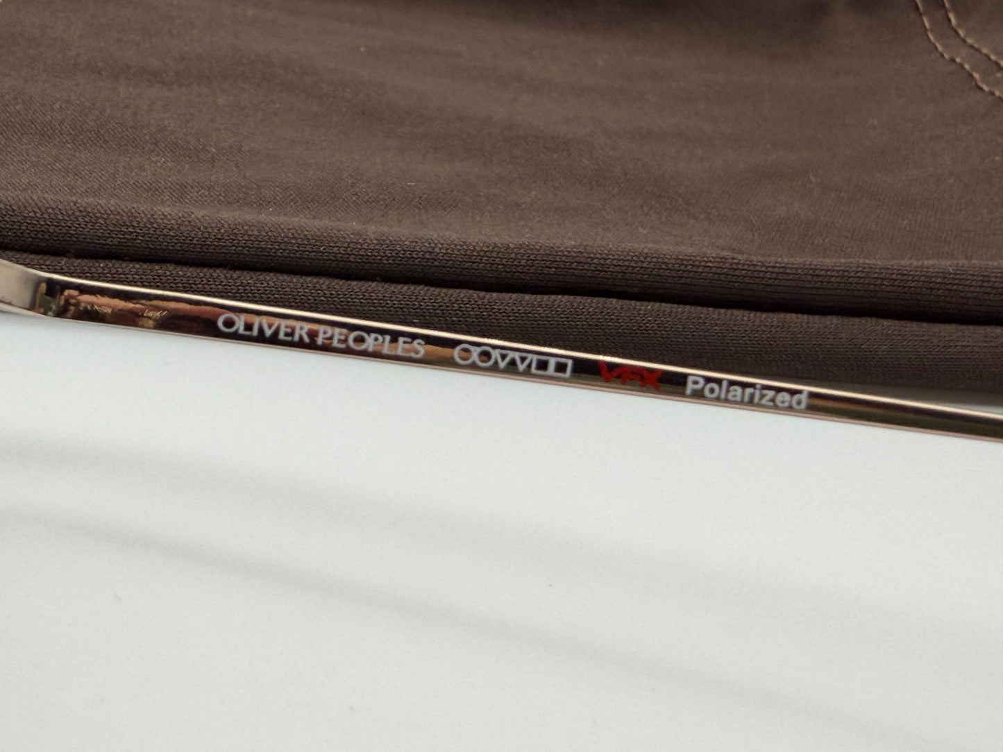 Oliver Peoples Patten 57mm OV 1060 5037 / N9 Rose Gold / JAVA Polarized VFX Preowned