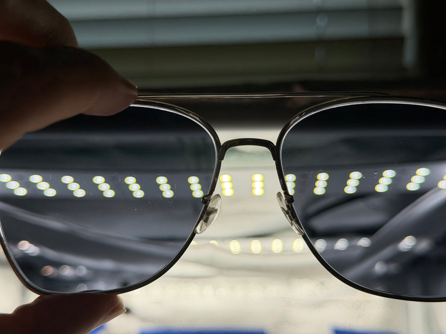 Oliver Peoples Ellerston 58mm Titanium/ Blue OV 1276 ST 5036 R5 Preowned