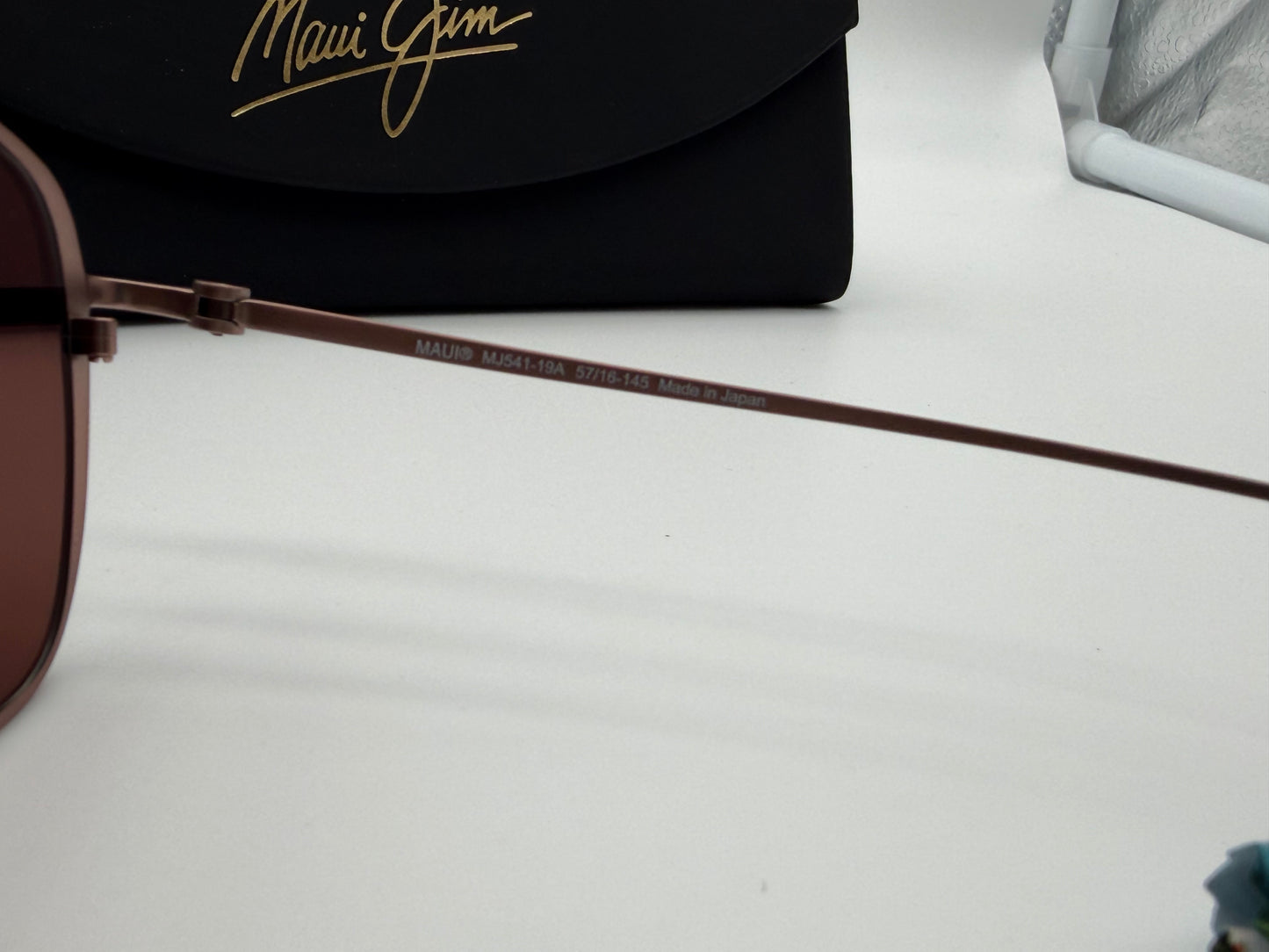MAUI JIM Beaches 57mm R541-19A Satin Brown / Maui Rose Polarized Japan NEW