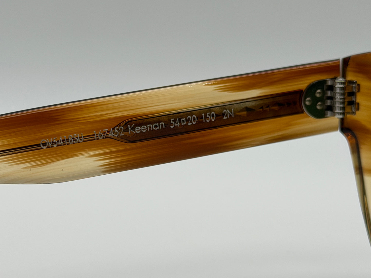 Oliver Peoples Keenan 54mm OV 5418 SU Honey VSB GREEN C Preowned