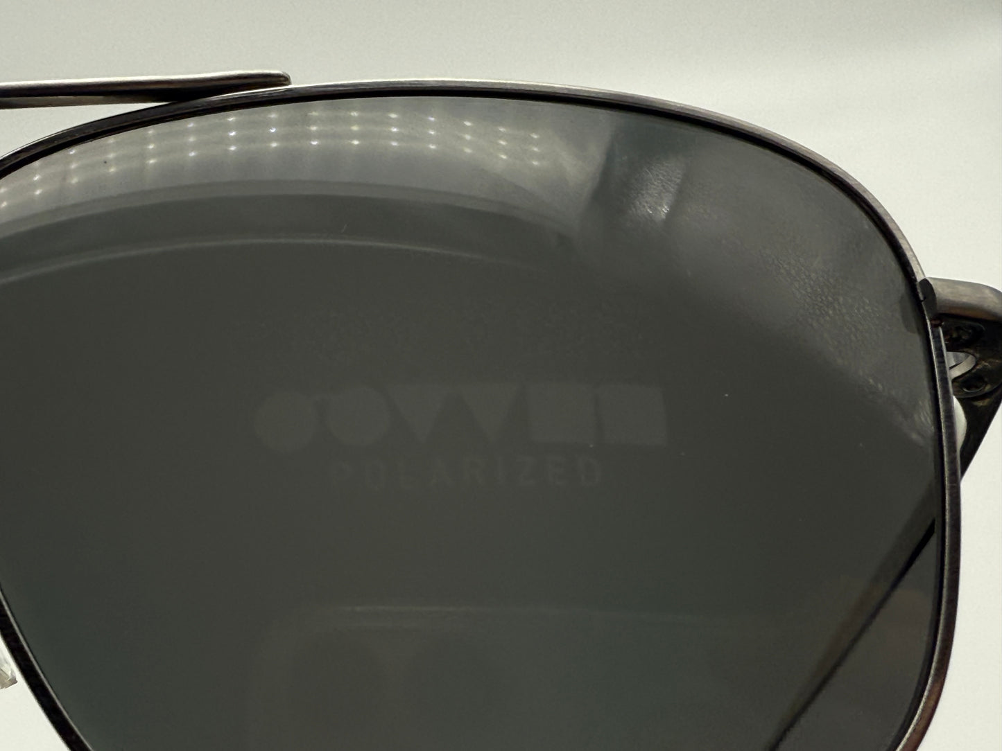 Oliver Peoples Shaefer VFX POLARIZED 55mm OV 1146 ST 504/7C Titanium Silver With Additional Blue Photochromic Lenses PREOWNED