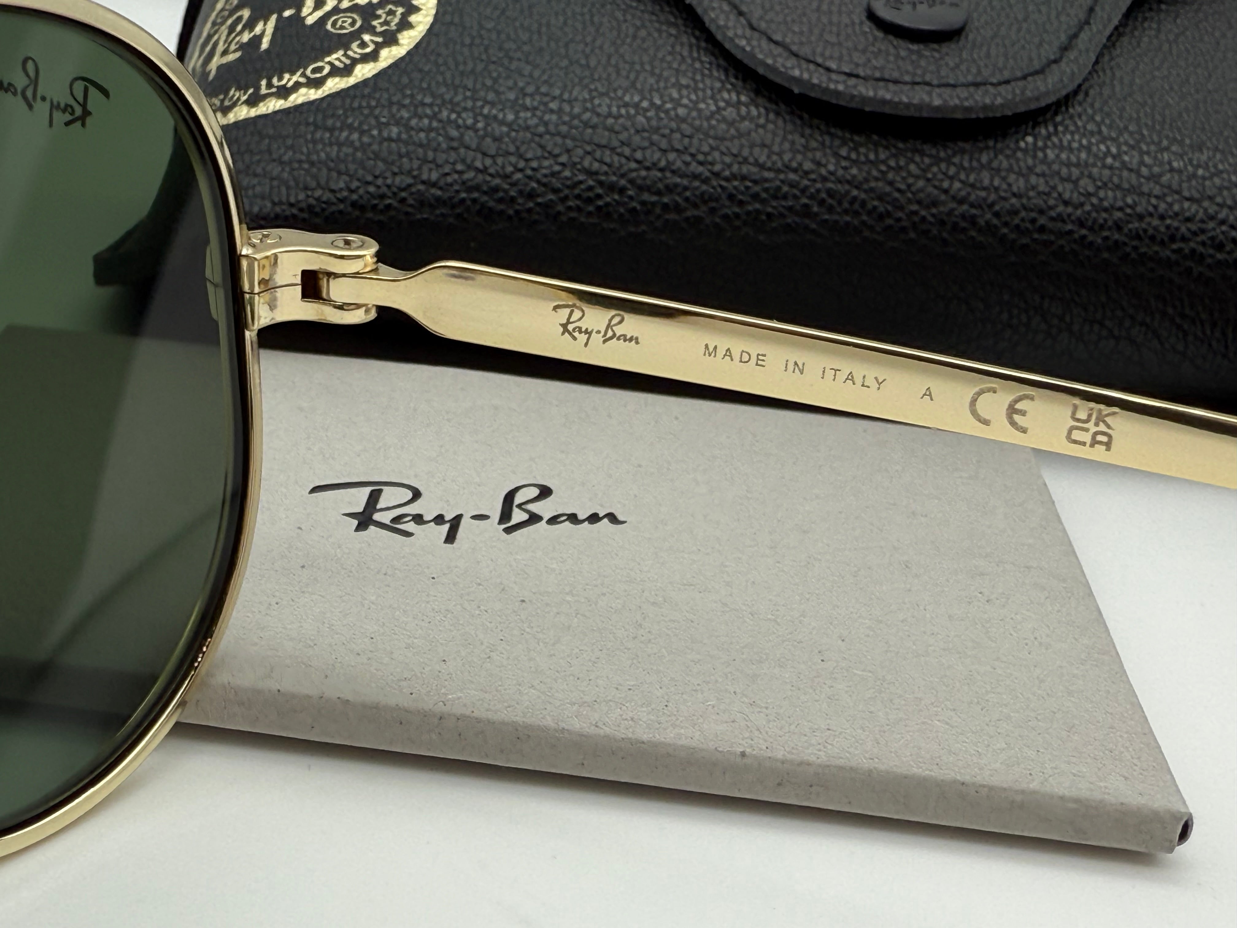 Ray-Ban Aviator Max 58mm Gold / G 15 001 / 31 Italy NEW – Shade