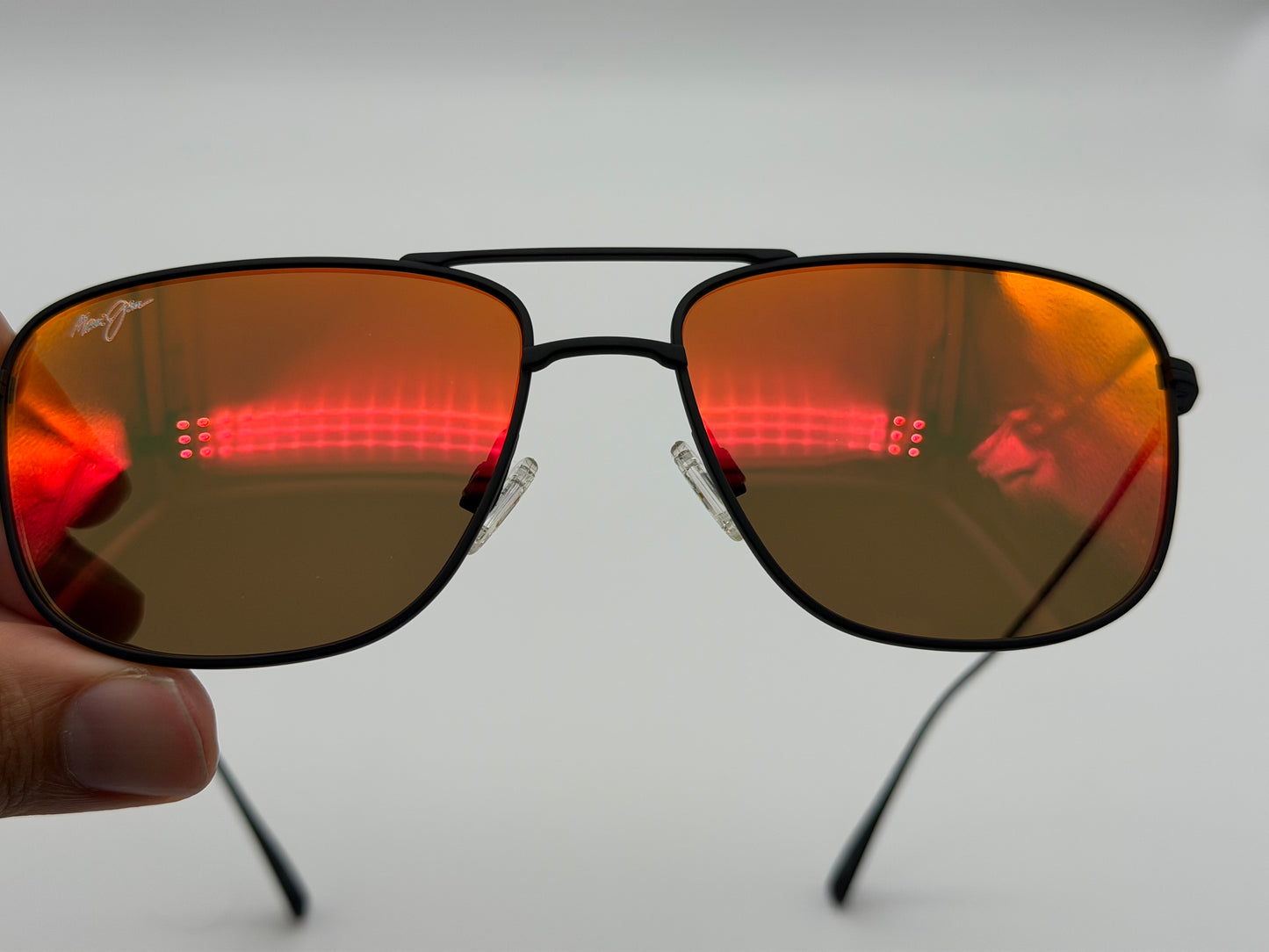 MauiJim Mikioi 56mm Hawaii Lava / Matte Black MJ887s Titanium Japan NEW
