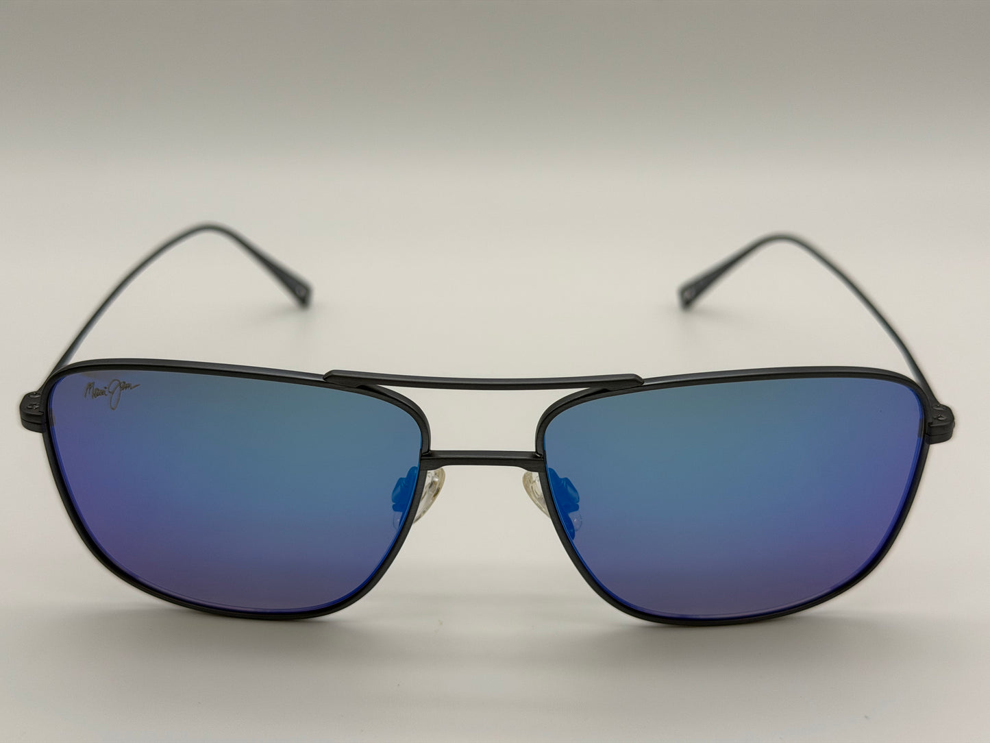 Maui Jim Mikioi 56mm Blue Hawaii/ Dove Gray Titanium Japan NEW