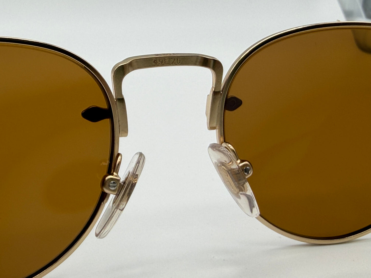 Persol PO 2491 49mm 1142 33 Gold / Brown Crystal Itlay NEW