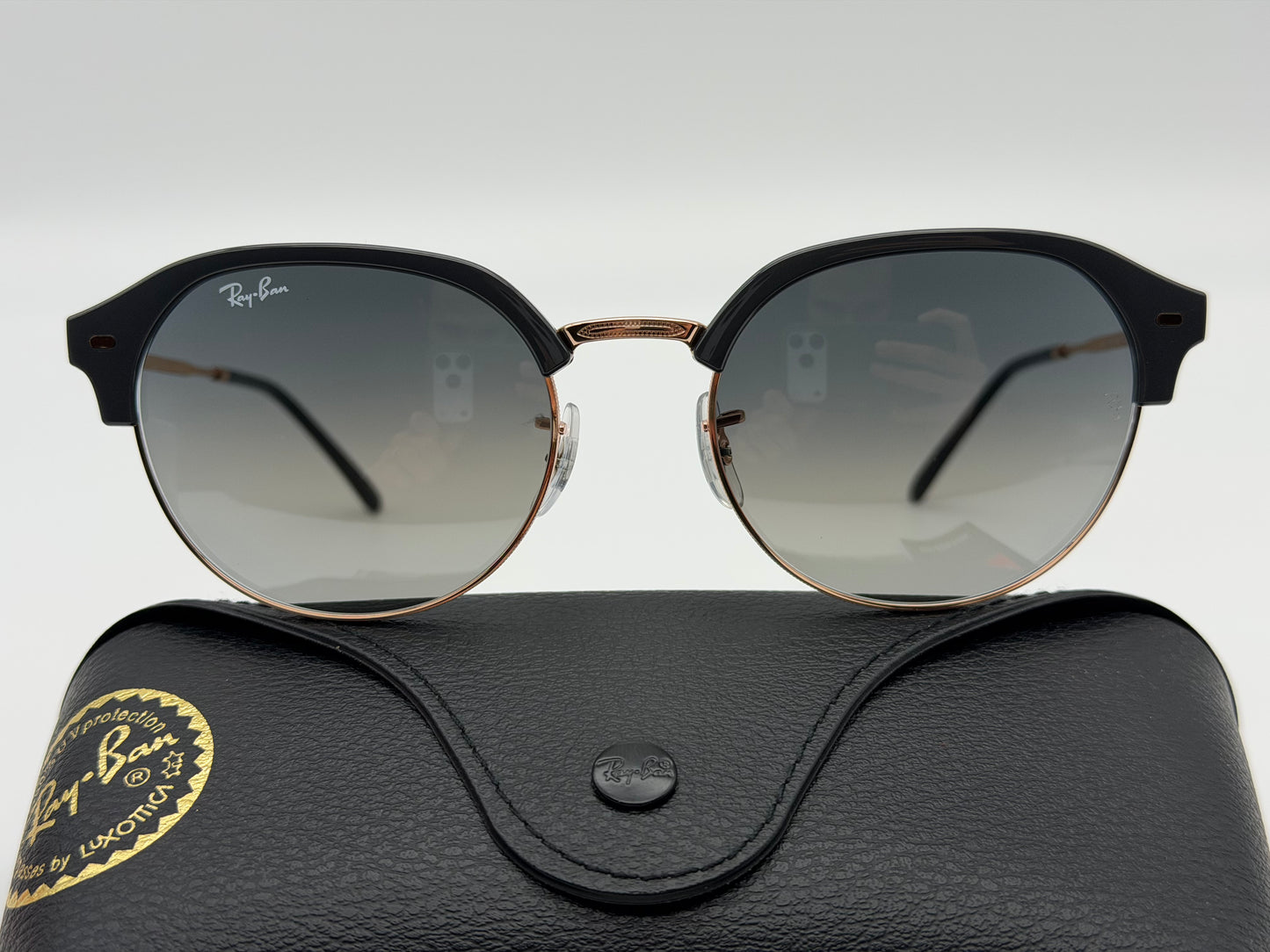 Ray-Ban RB 4429 55mm Dark Gray On Rose Gold / Gray Gradient 672071 NEW