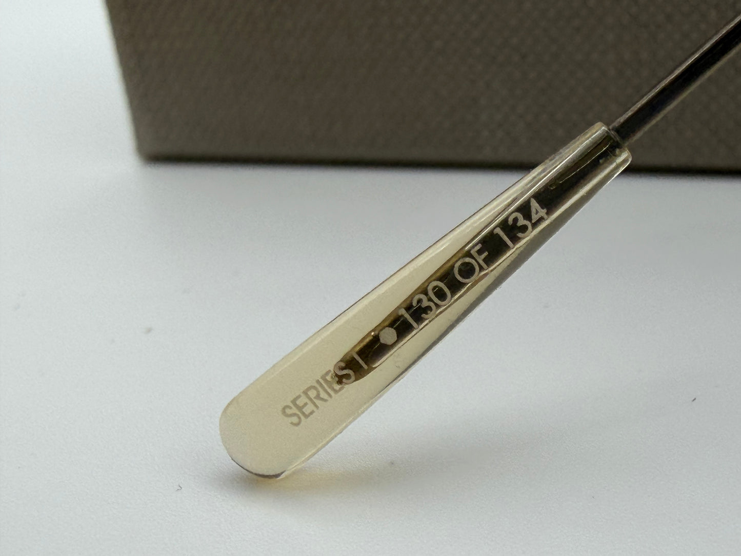 Mr. Leight Novarro S 55mm Antique Gold / G 15 Goldtone Mirror Titanium Japan