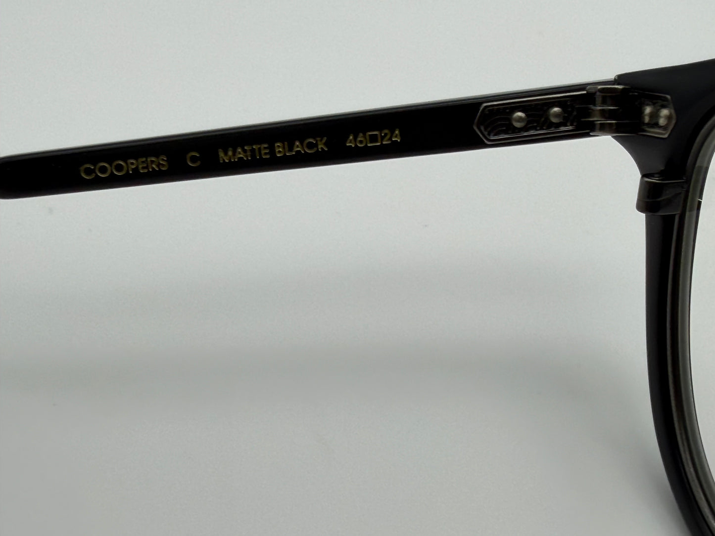 Mr. Leight Coopers C Matte Black 46mm Demo Oval Unisex Eyeglasses