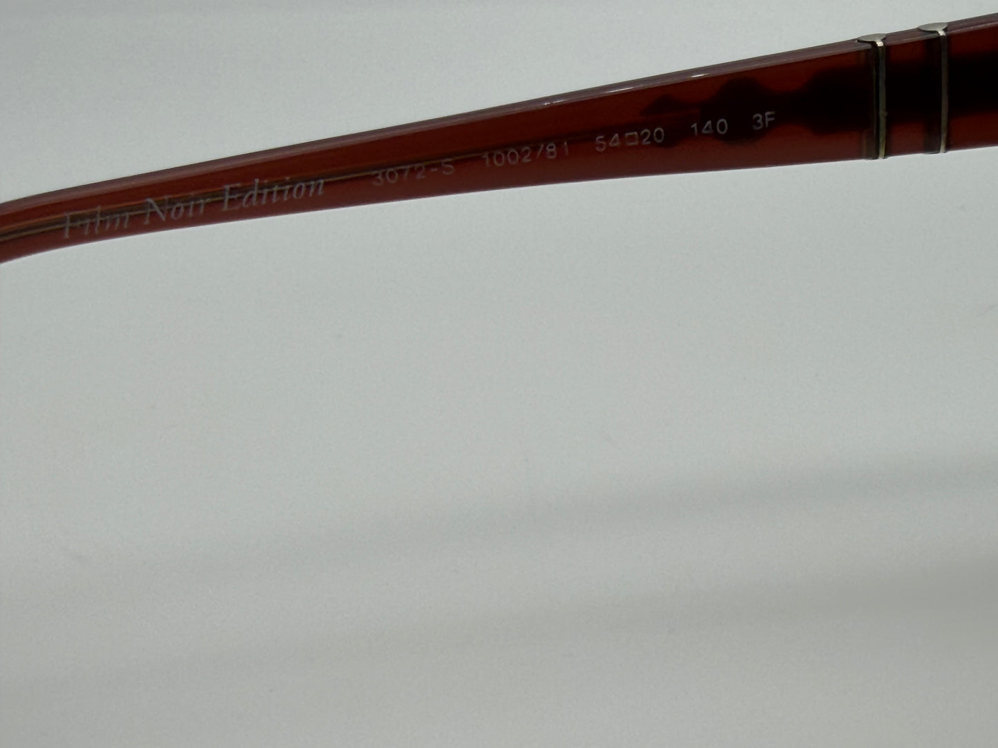 Persol Film Noir Edition Detective PO 3027 s 1002 / B1 Matte Opal Red / Photochromic Polarized Brown Preowned