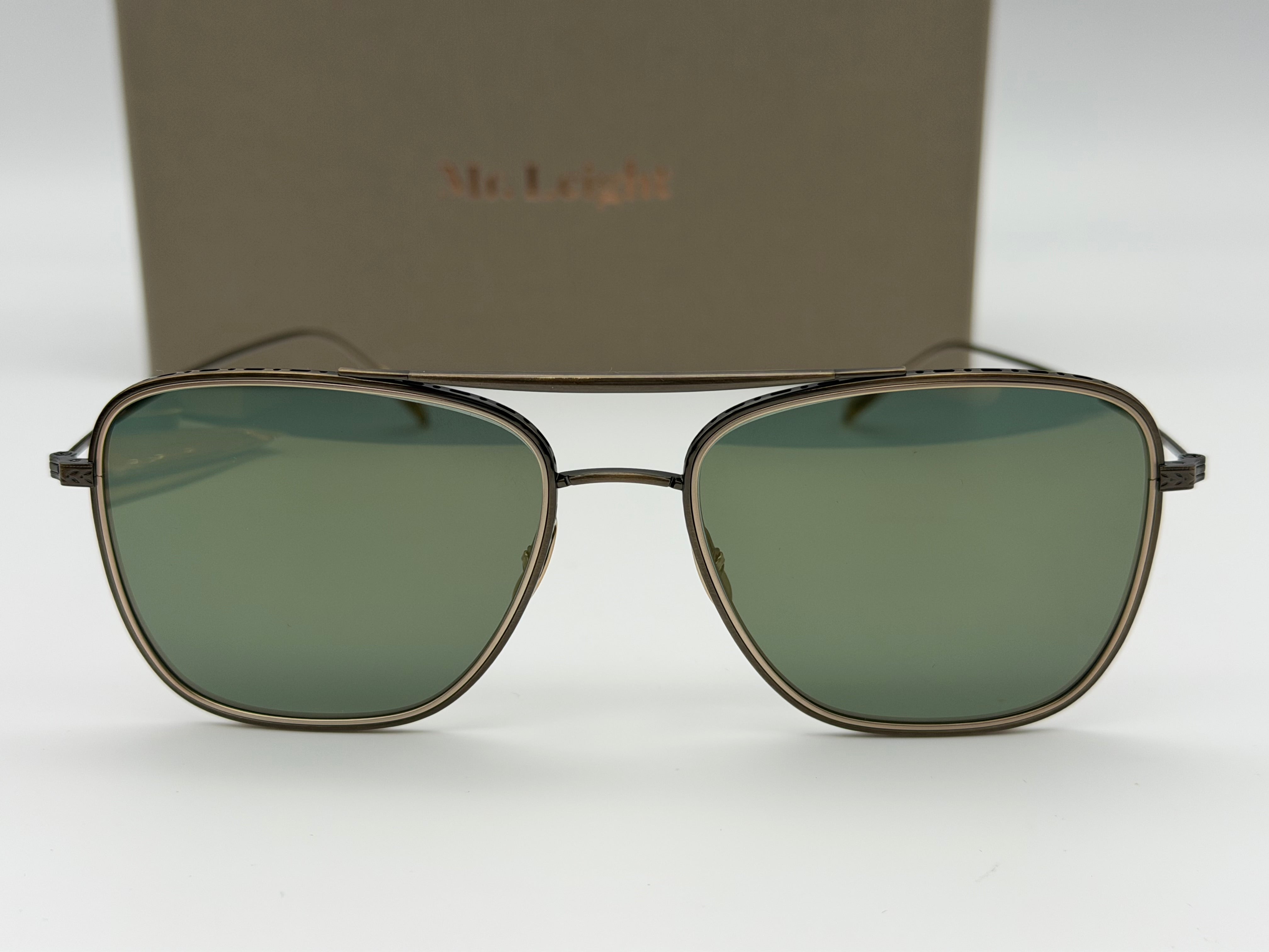 Mr. Leight Novarro S 55mm Antique Gold / G 15 Goldtone Mirror