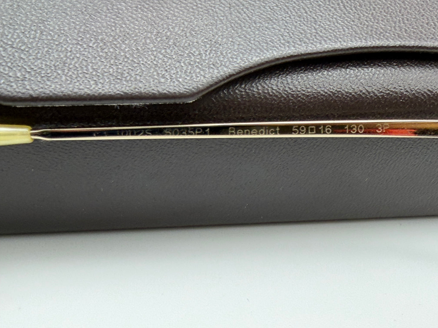 Oliver Peoples Benedict 59mm OV 1002 S 5035P1 Gold / Brown Gradient Photochromic Polarized Italy Preowned