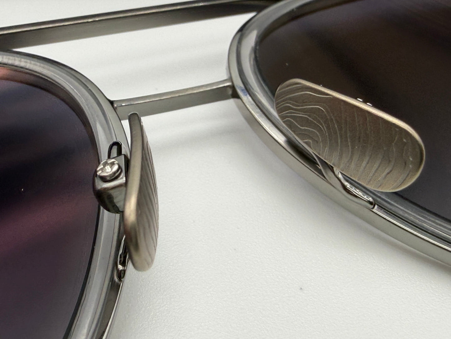 Salt Optics Columbia 56mm Polarized Titanium Aviator w/ Gradient Lens Silver-Tone Smoke / Grey Gradient NEW