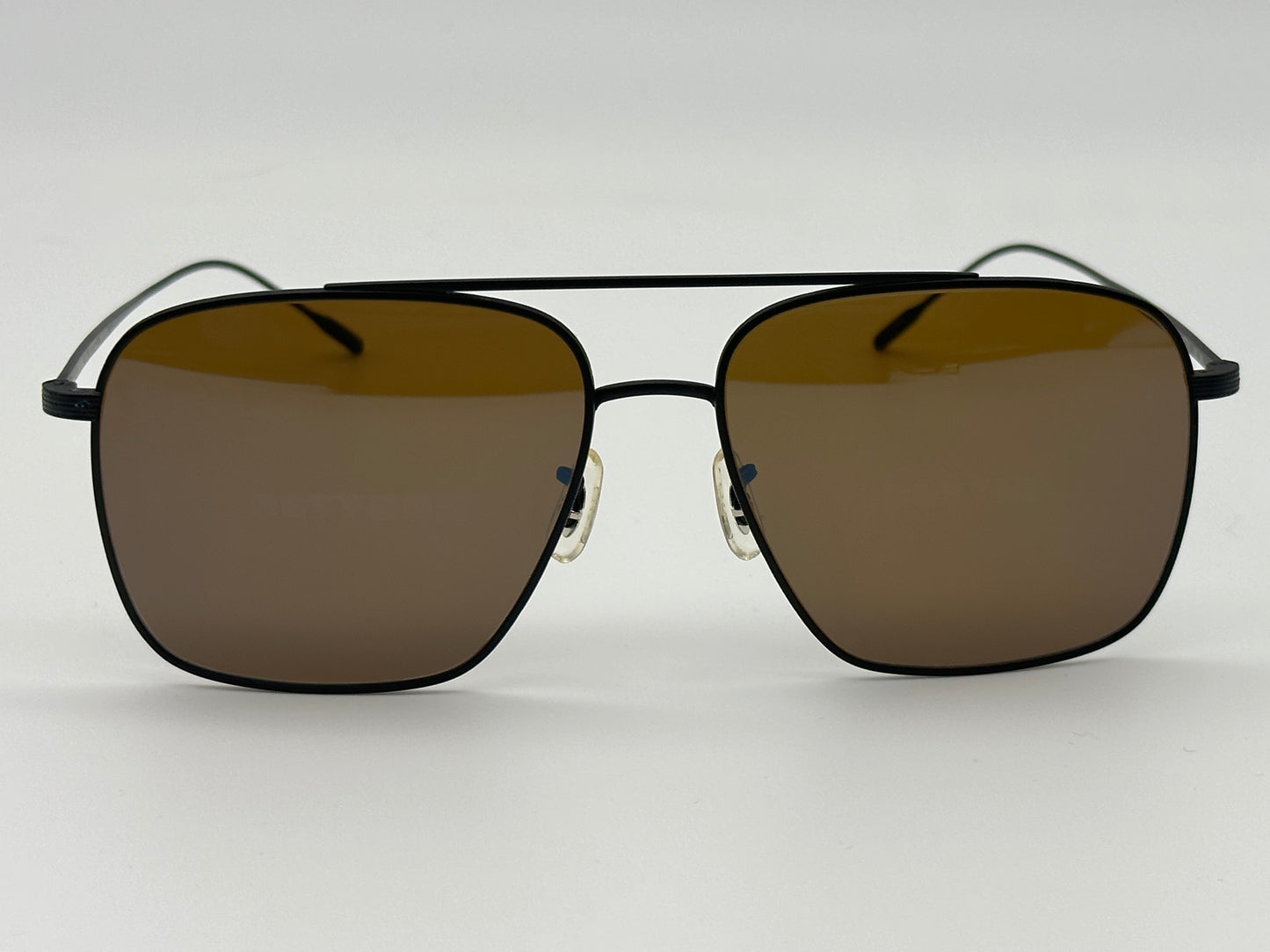 Oliver Peoples Dresner 56mm OV 1320 ST  5062G8 Matte Black/Cognac Mirrored Sunglasses Japan NEW
