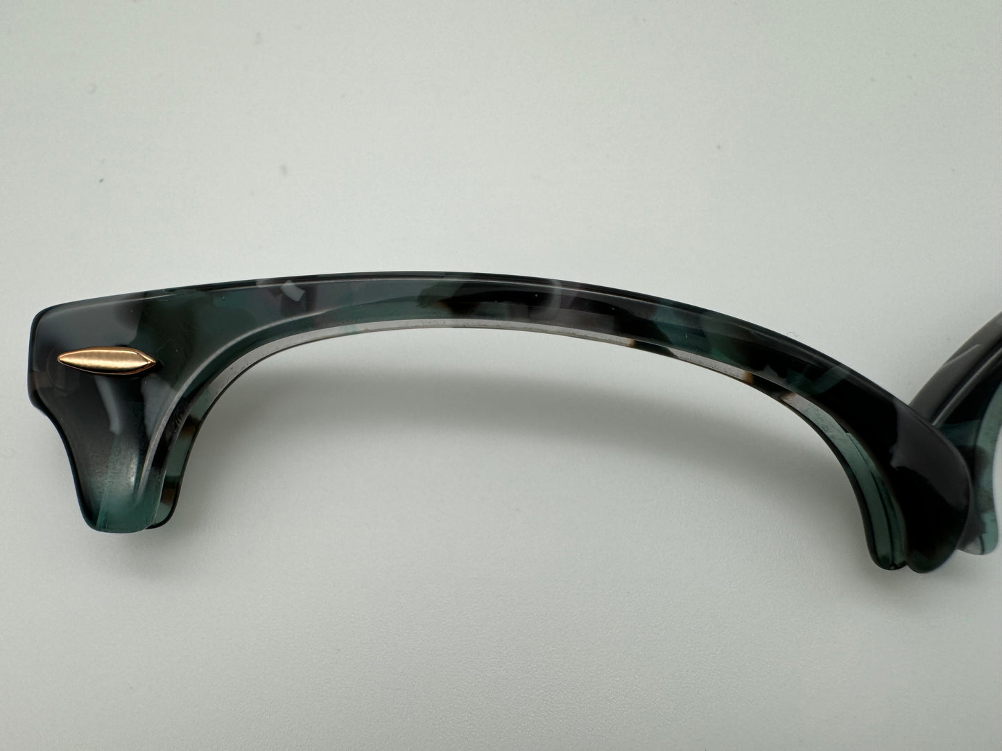 Genuine Ray Ban RB3016 Clubmaster Replacement Gray Green Tortoise Fleck Front Browbars 49mm Authentic NEW