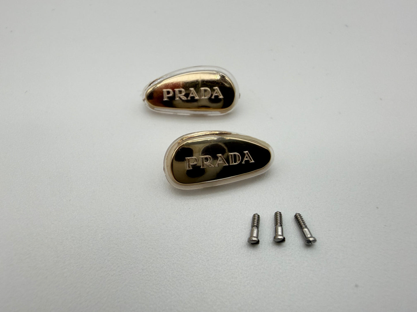 PRADA Nose Pads With Original Screws fits sunglasses and eyeglasses Rose Gold Authentic