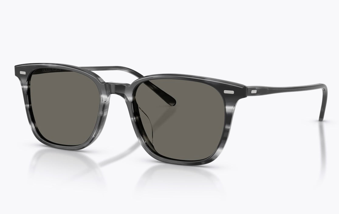 Oliver Peoples Laedin 52mm Drivers Blue Acetate / Carbon Gray Crystal OV 5614 Japan Missing box