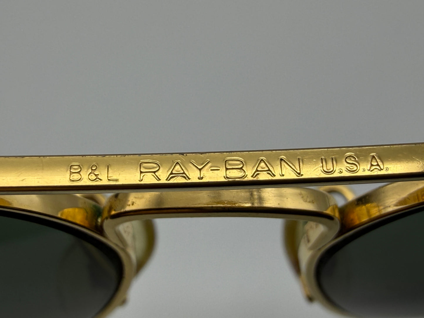 Ray-Ban Vintage Aviator B&L USA 58mm Gold G 15 none polar lens Preowend
