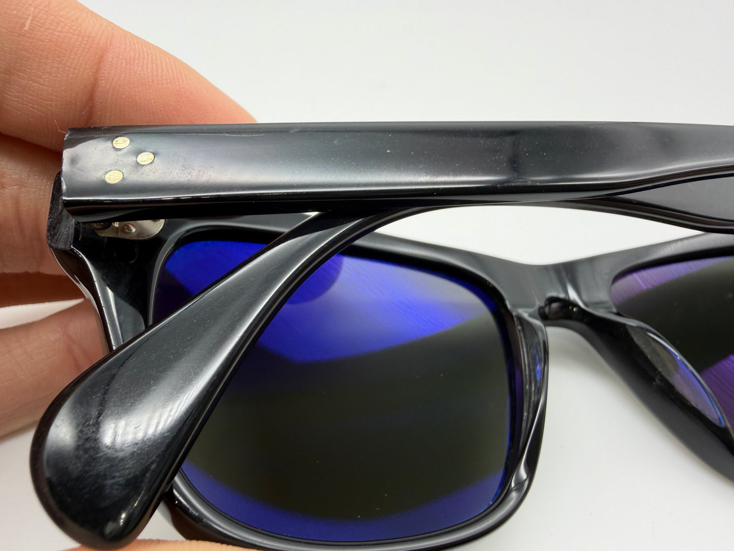 Oliver Peoples Jack Huston 52mm Black / Midnight Express Polarized VFX Glass Lenses OV 5302 1005P1 Italy Preowned