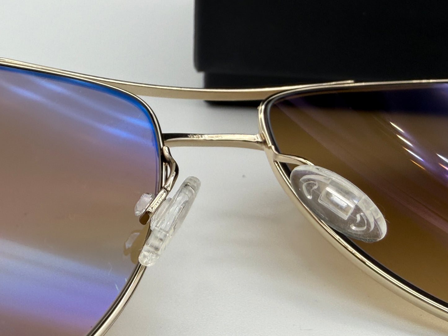 Oliver Peoples Benedict 57mm OV 1002S Gold/Chrome Amber VFX (5242/51) Sunglasses Vintage PREOWNED