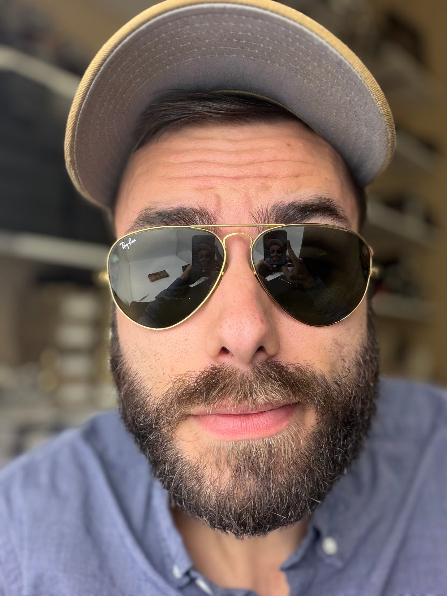 Ray-Ban Vintage Aviator B&L USA 58mm Gold G 15 none polar lens Preowend