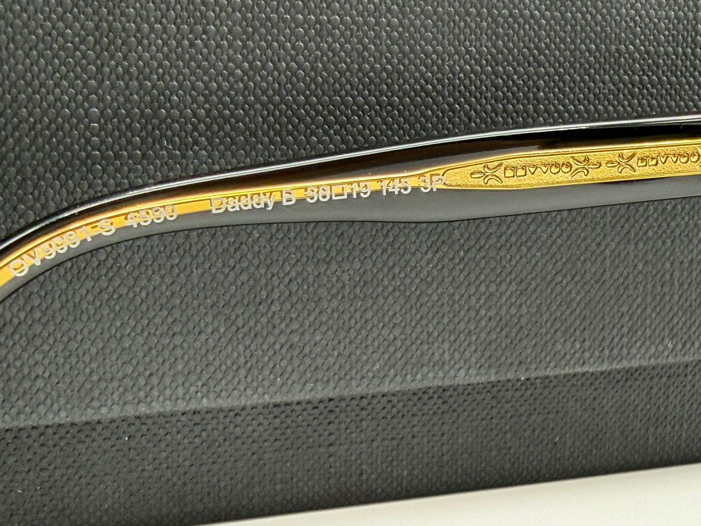 Oliver Peoples Daddy B. 58mm 1st Gen OV 5091S 4590 Black Gold / Green Japan Preowned