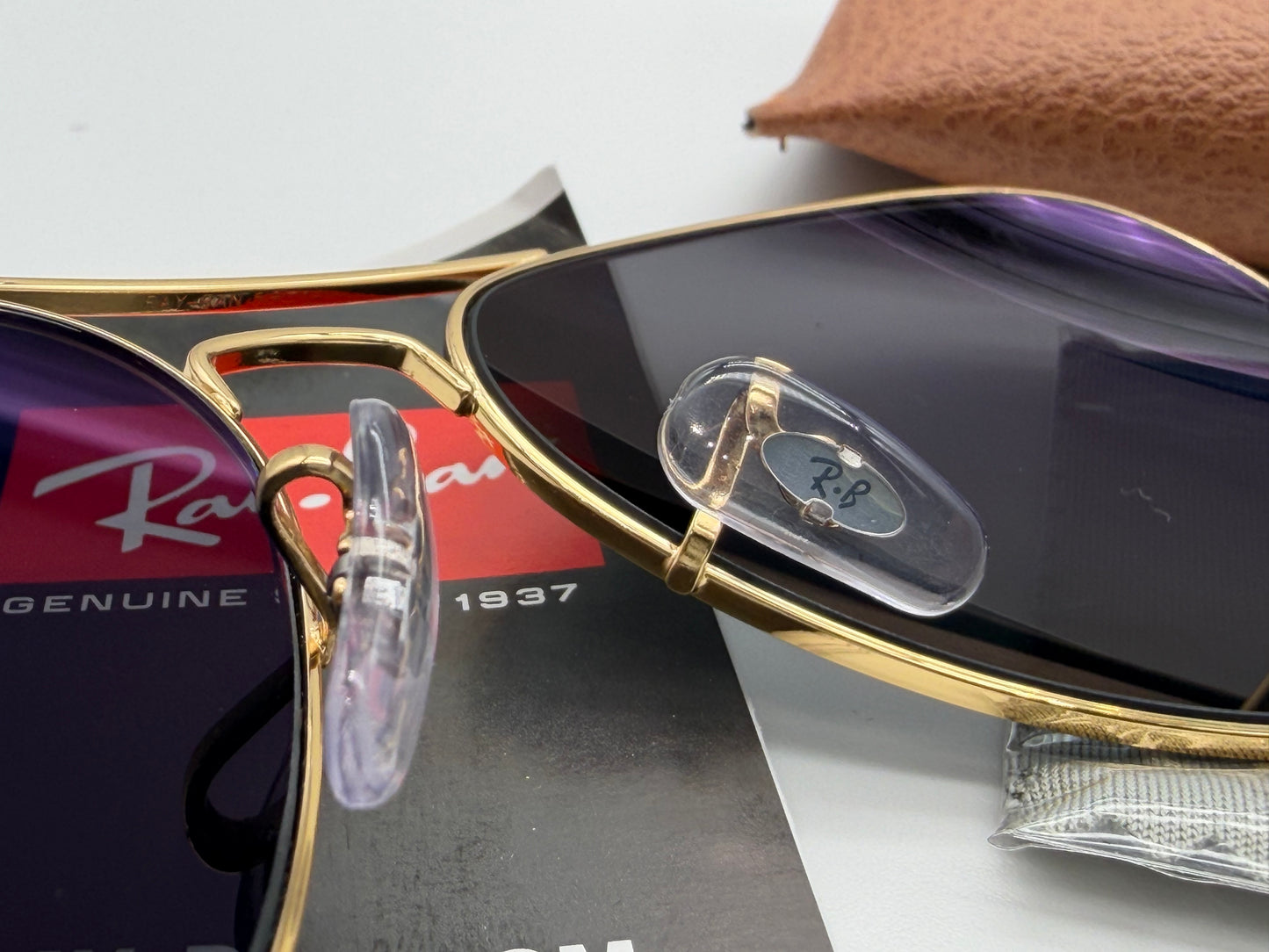 Ray-Ban Aviator 58mm Black Polarized / Gold RB 3025 9196 / 48 Italy NEW