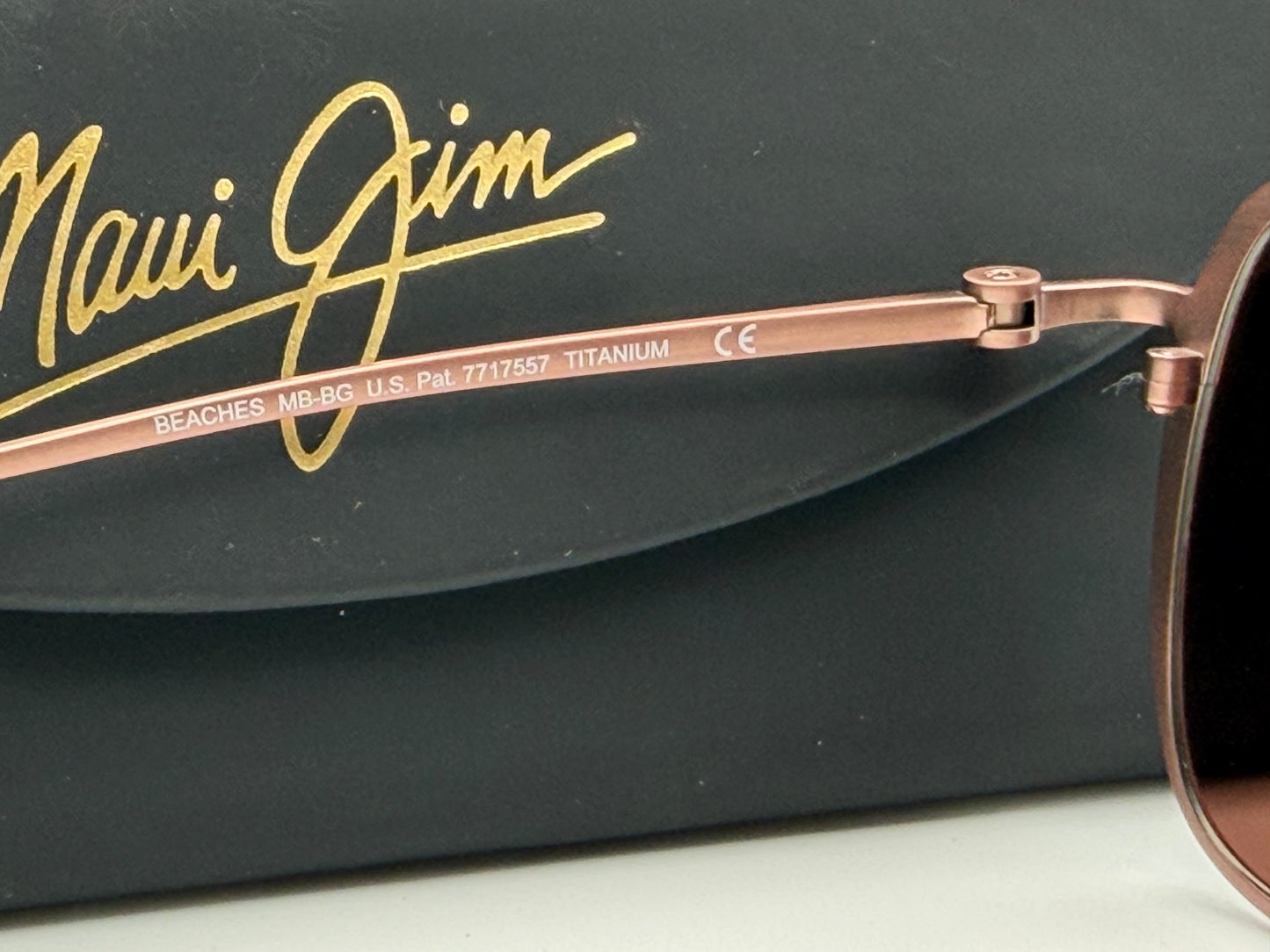 MAUI JIM Beaches 57mm R541-19A Satin Brown / Maui Rose Polarized Japan NEW