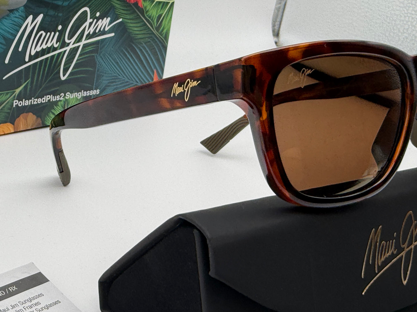 MAUI JIM KAPI'I 54mm Shiny Dark Havana / HCL Bronze Polarized MJ617-10 Italy NEW