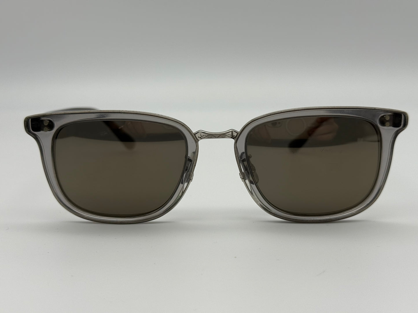 Oliver Peoples Kettner 52mm OV 5339 S Gray / Gray Goldtone Glass Lens 113239 Preowned