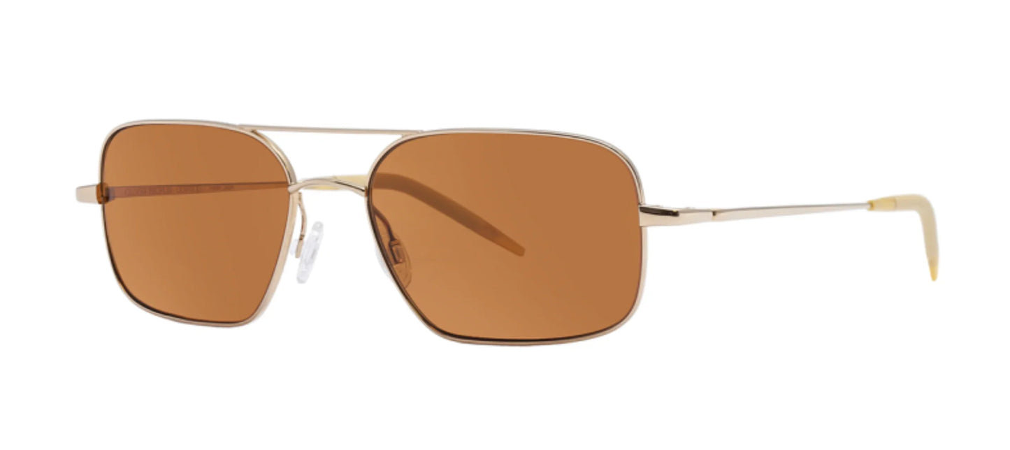 Oliver Peoples Victory G 55 Gold / Cognac Burn Notice Michael Weston Rare Polarized Japan Missing Box
