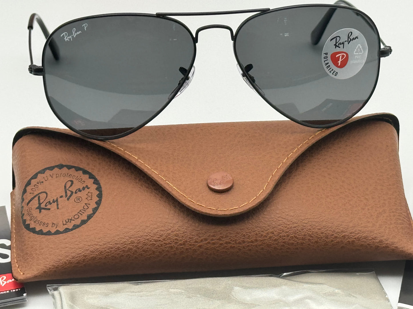Ray ban p aviator black sales