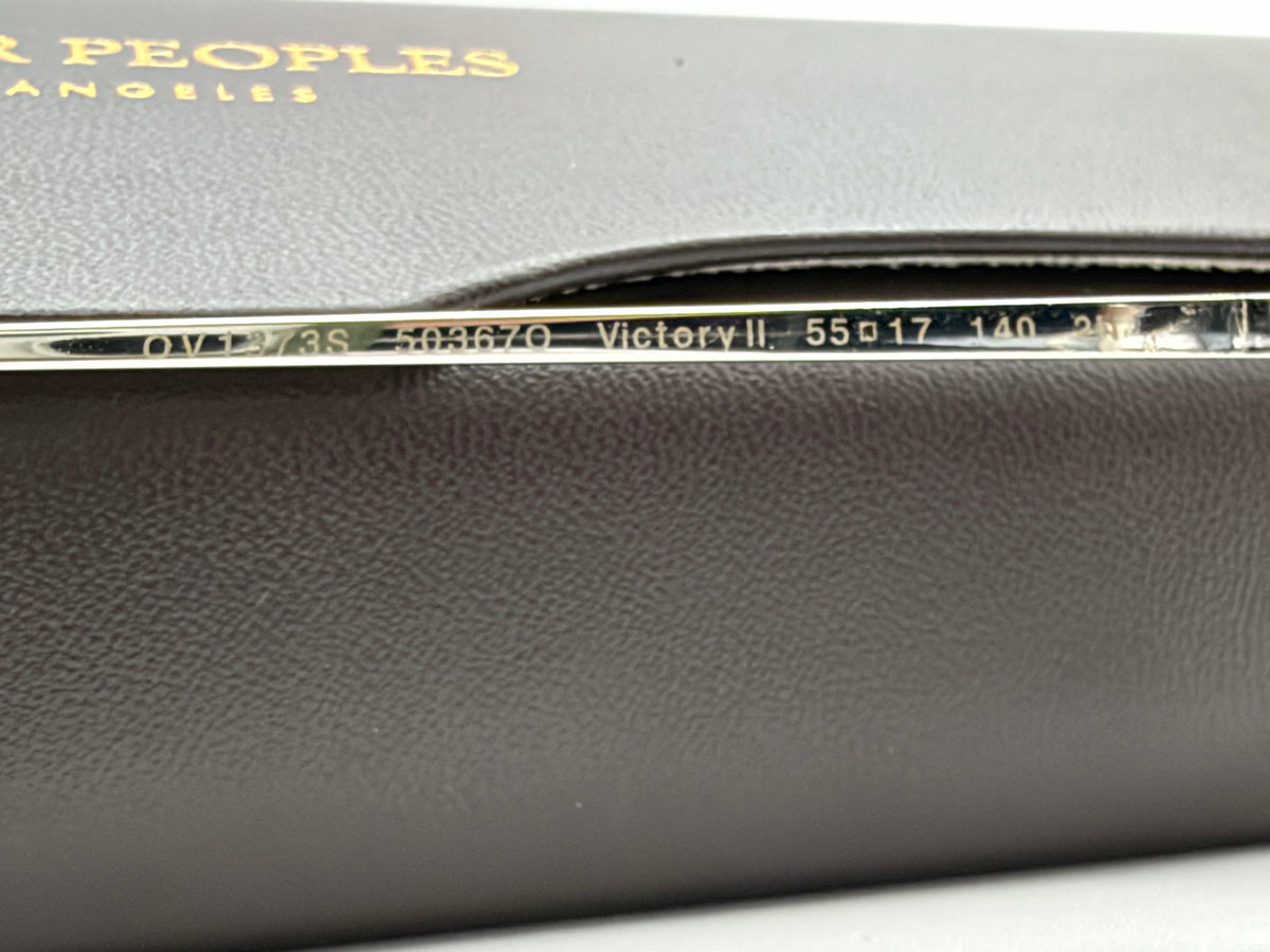 Oliver Peoples Victory II 55mm Silver Metal / Ocean Gradient Crystal Glass OV 1373 503670 Italy Missing Box