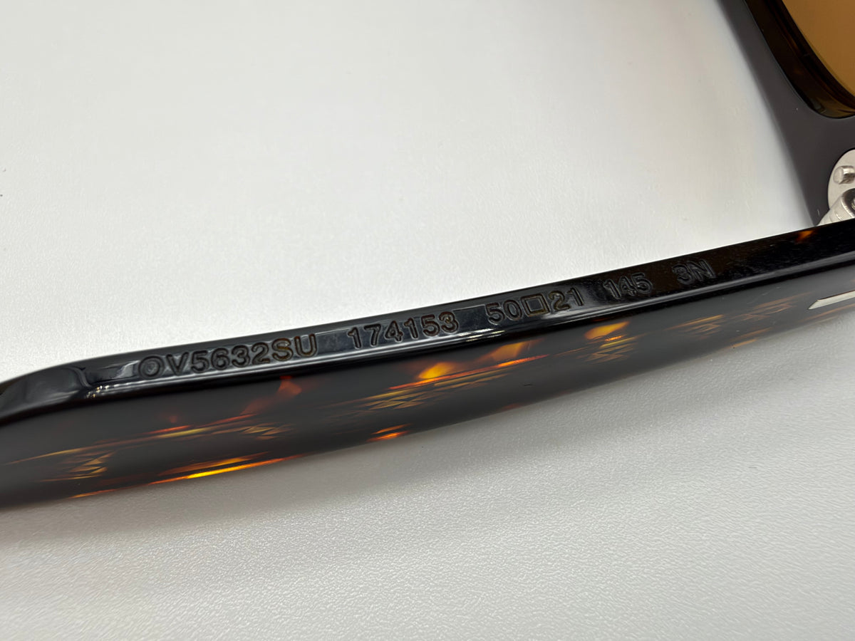 Oliver Peoples Arliss 50mm Atago Tortoise / True Brown Crystal Lens OV 5632 SU 174153 Japan NEW
