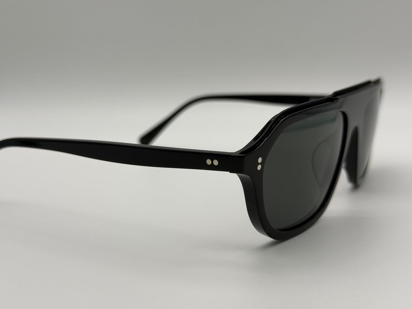 Oliver Peoples Estin 58mm Black Acetate / Midnight Express Polarized Crystal Lens Japan Preowned