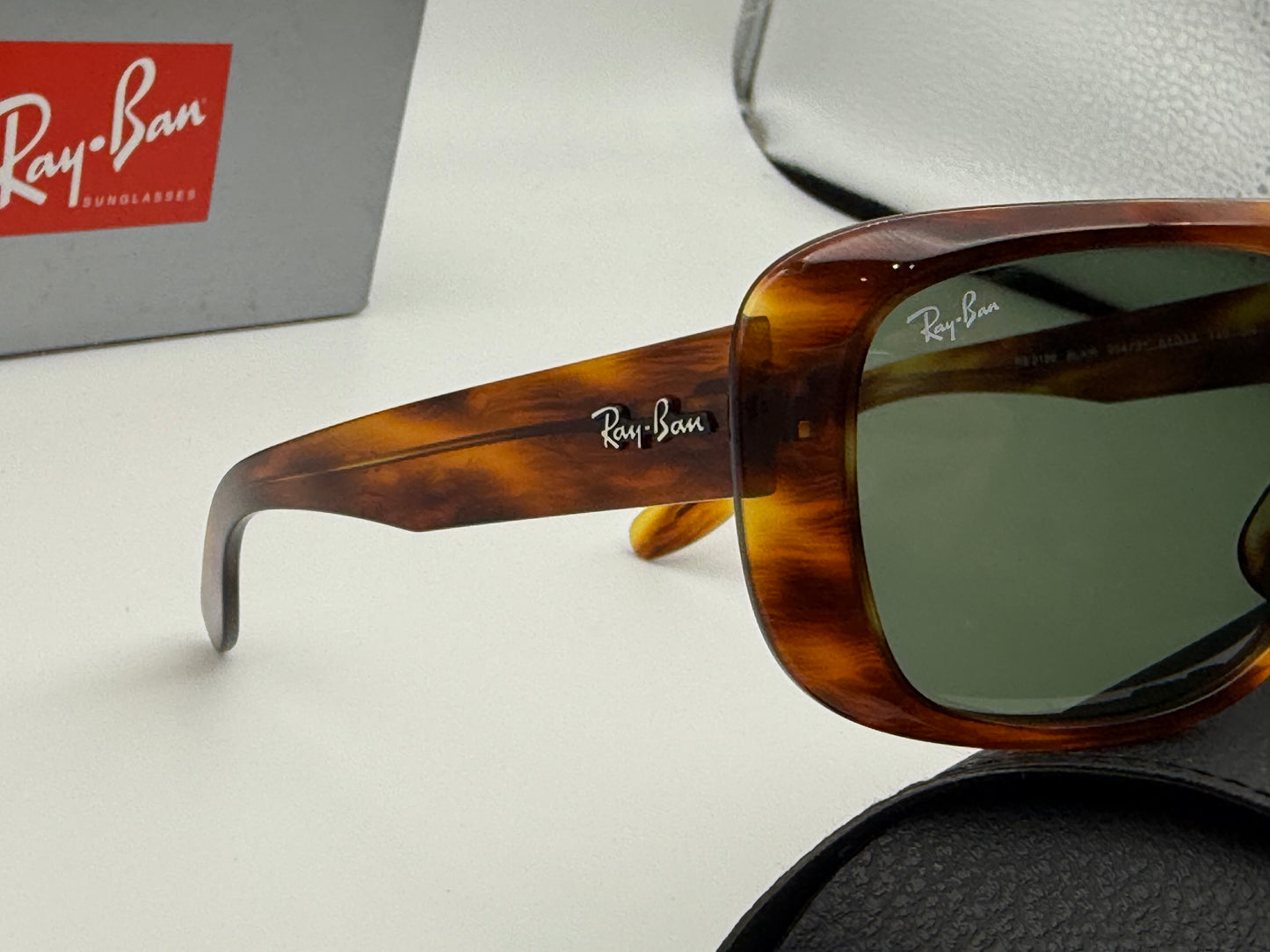 Ray-Ban BLAIR 61mm Stripped Havana 954 / 31 G -15 NEW