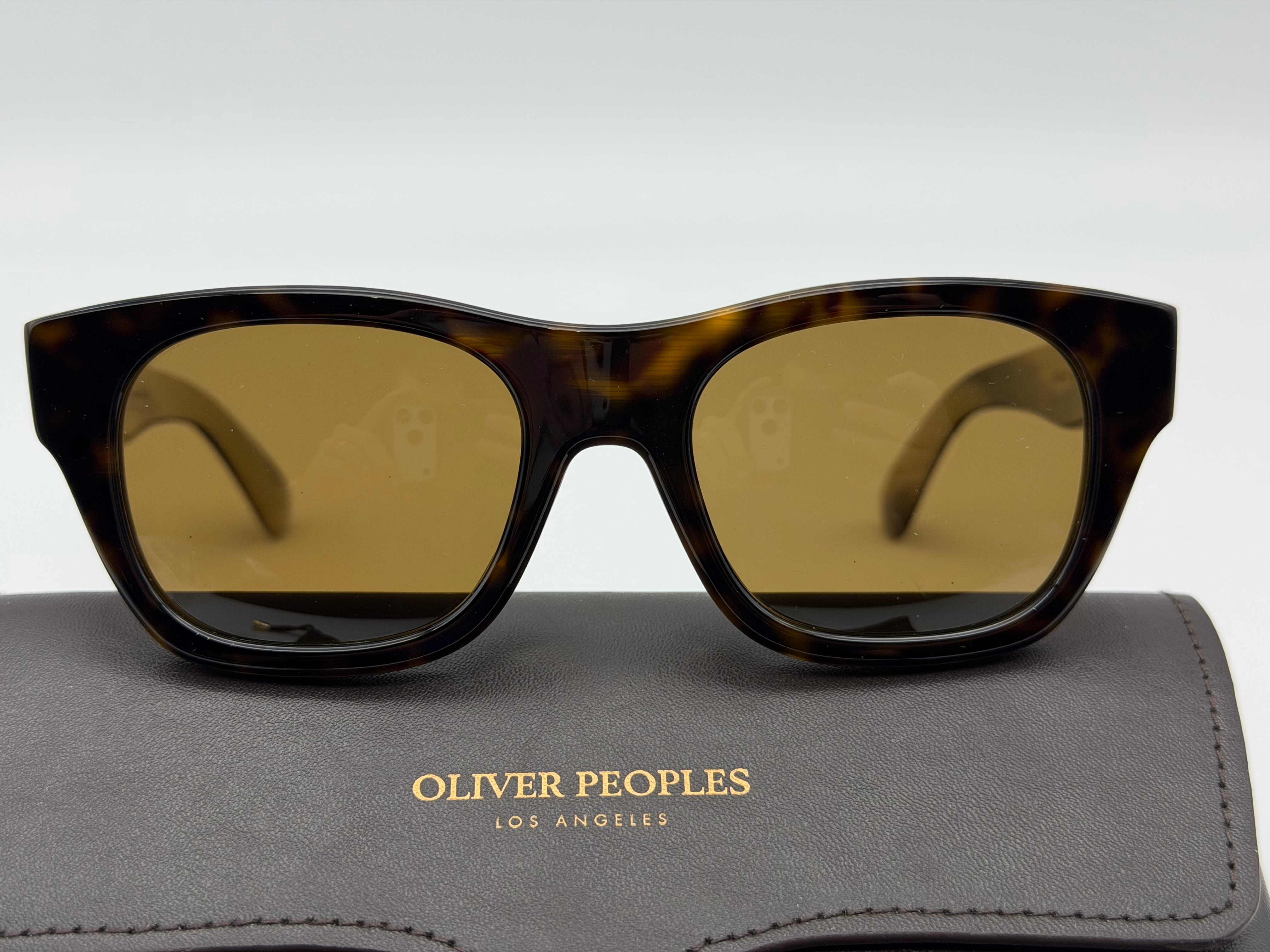 OLIVER PEOPLES Keenan 51mm Square Sunglasses 362 Horn / Brown