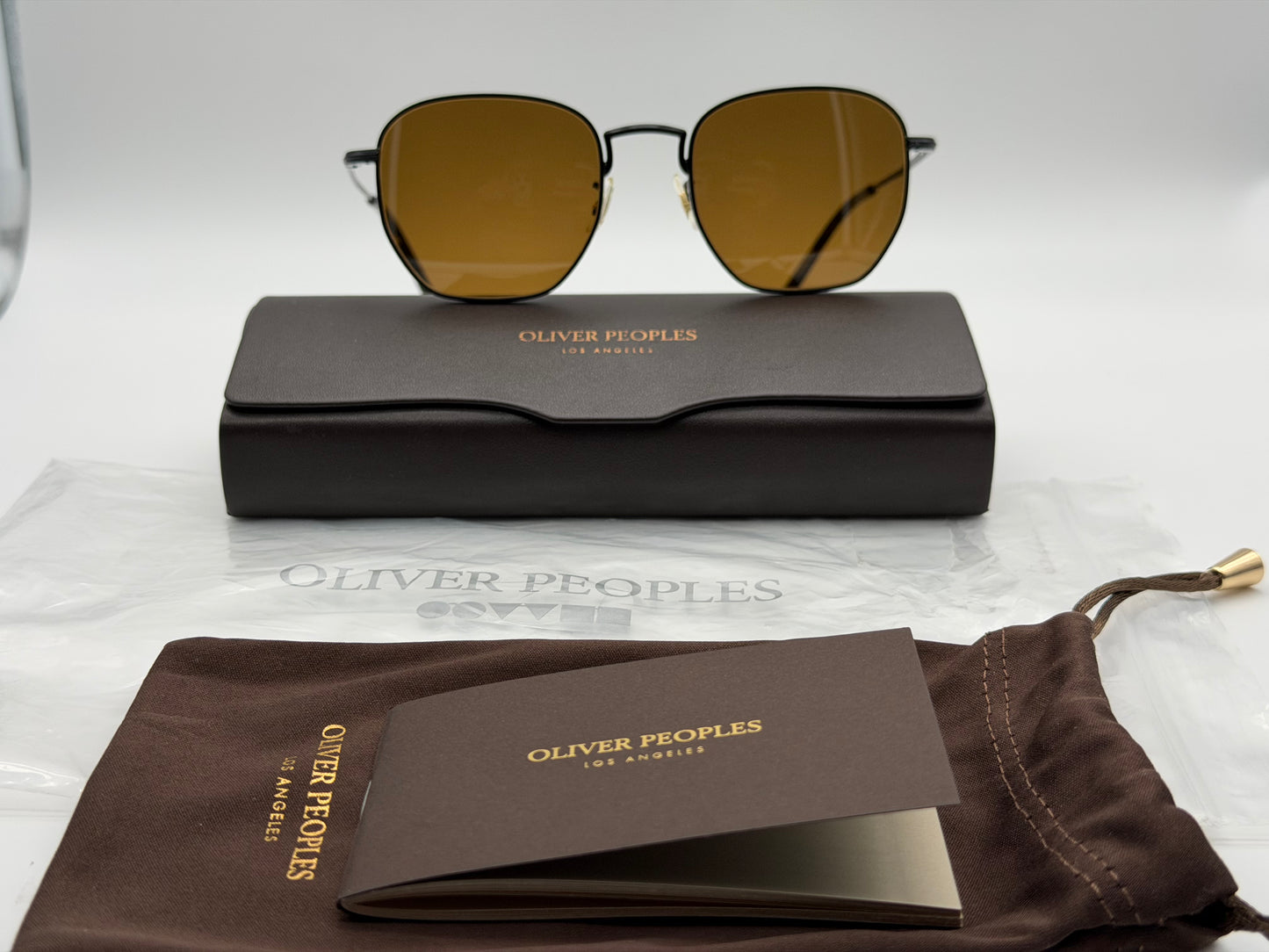 Oliver Peoples Kierney Sun 51mm Matte Black / True Brown OV1331S 5062/53 Sunglasses Brown Lenses