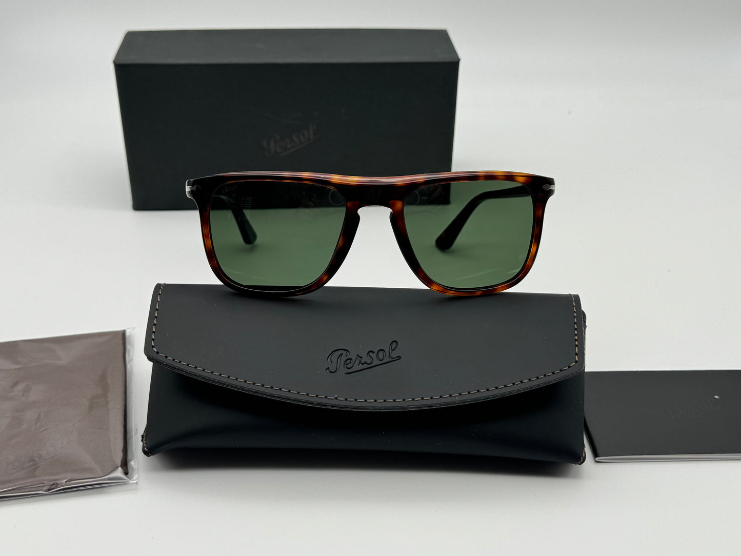 Persol PO 3336 s 54mm Havana / Green 24/31 Italy New – Shade Review Store