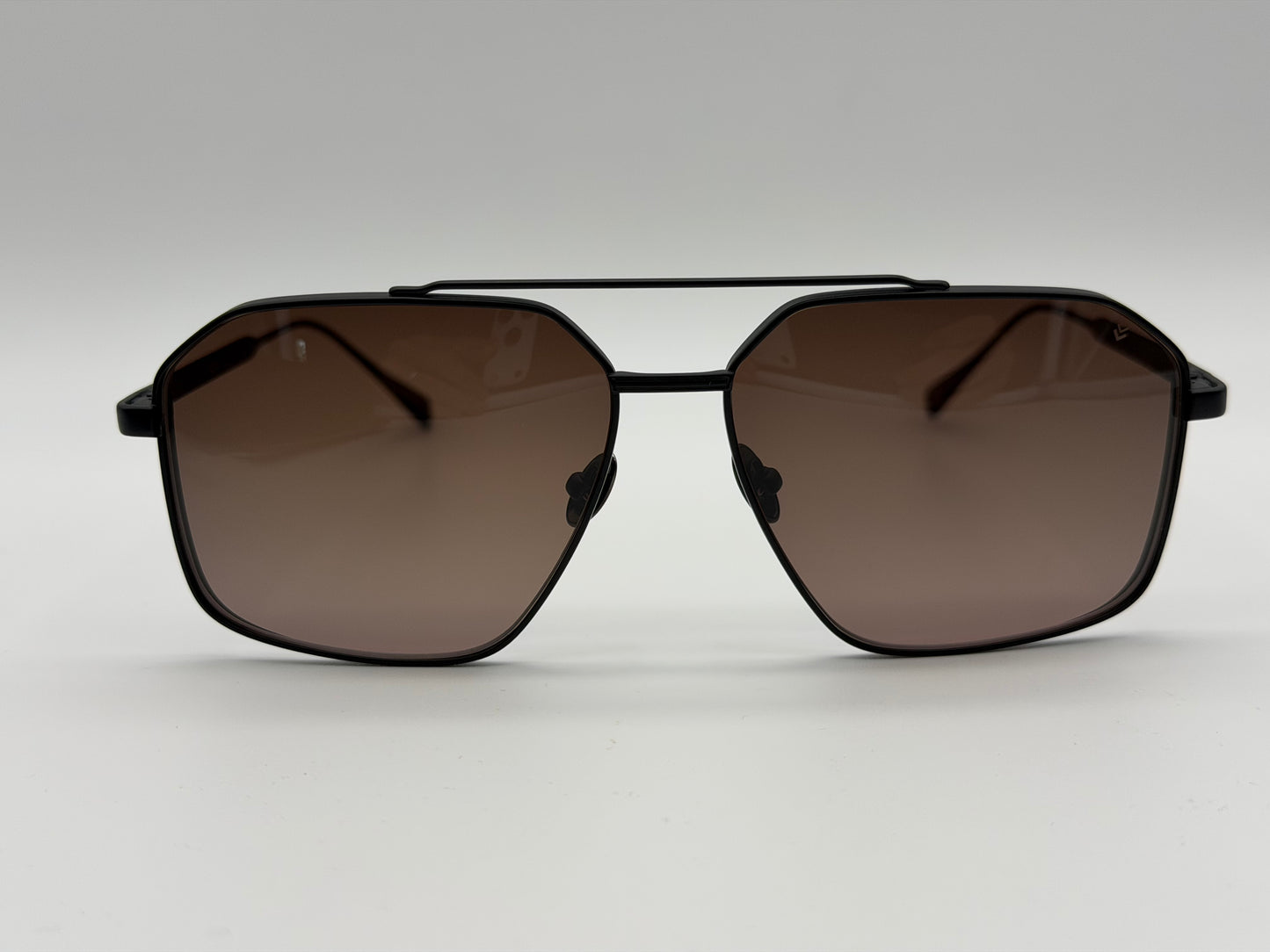 John Varvatos JV563 58mm Metal Matte Black / Brown Gradient Japan NEW