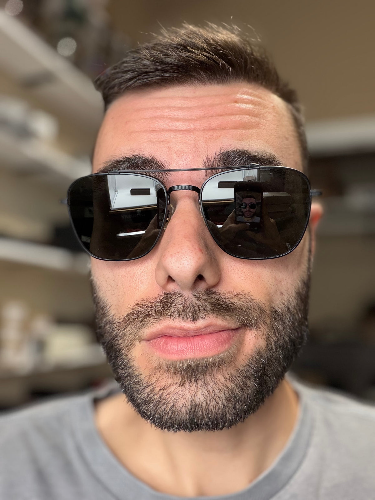 Oliver Peoples Avison 55mm Matte Black Titanium / Midnight Express Polarized OV 1349ST 5017 P2 Japan NEW