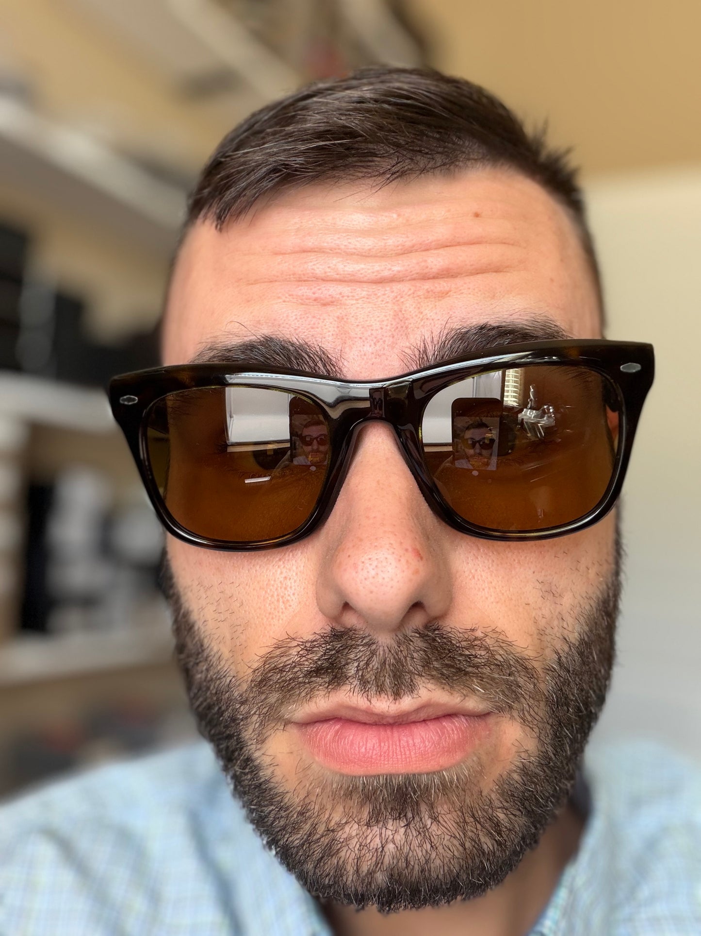 Oliver Peoples x Brunello Cucinelli Mr. Brunello 50mm OV 5497 SU Tortoise / Brown Glass 100953 Itlay Preowned