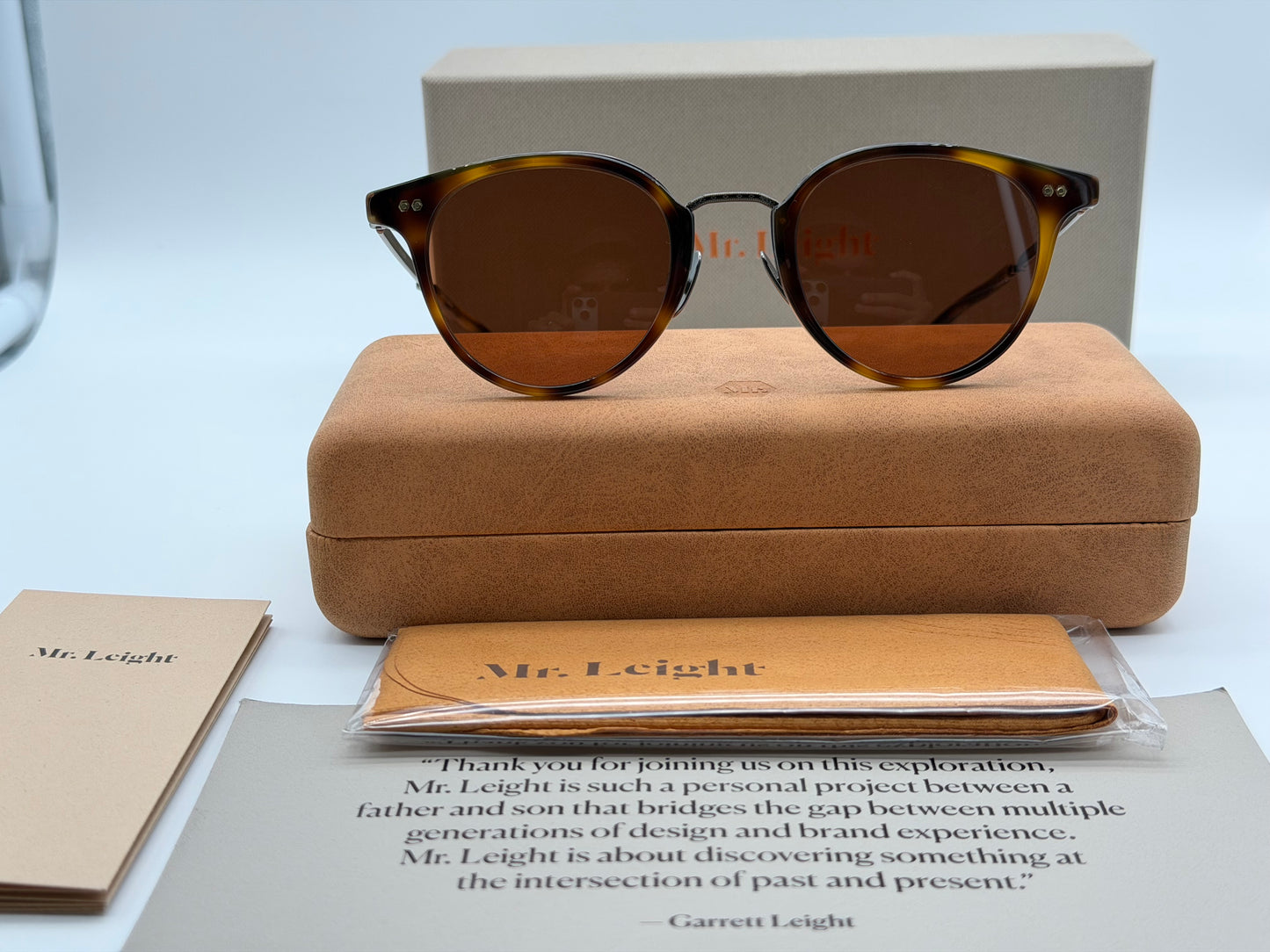Mr. Leight Marmont Combo 46mm Yellowjacket Tortoise / Molasses ML4038-46-YJKT-ATGMO Japan NEW