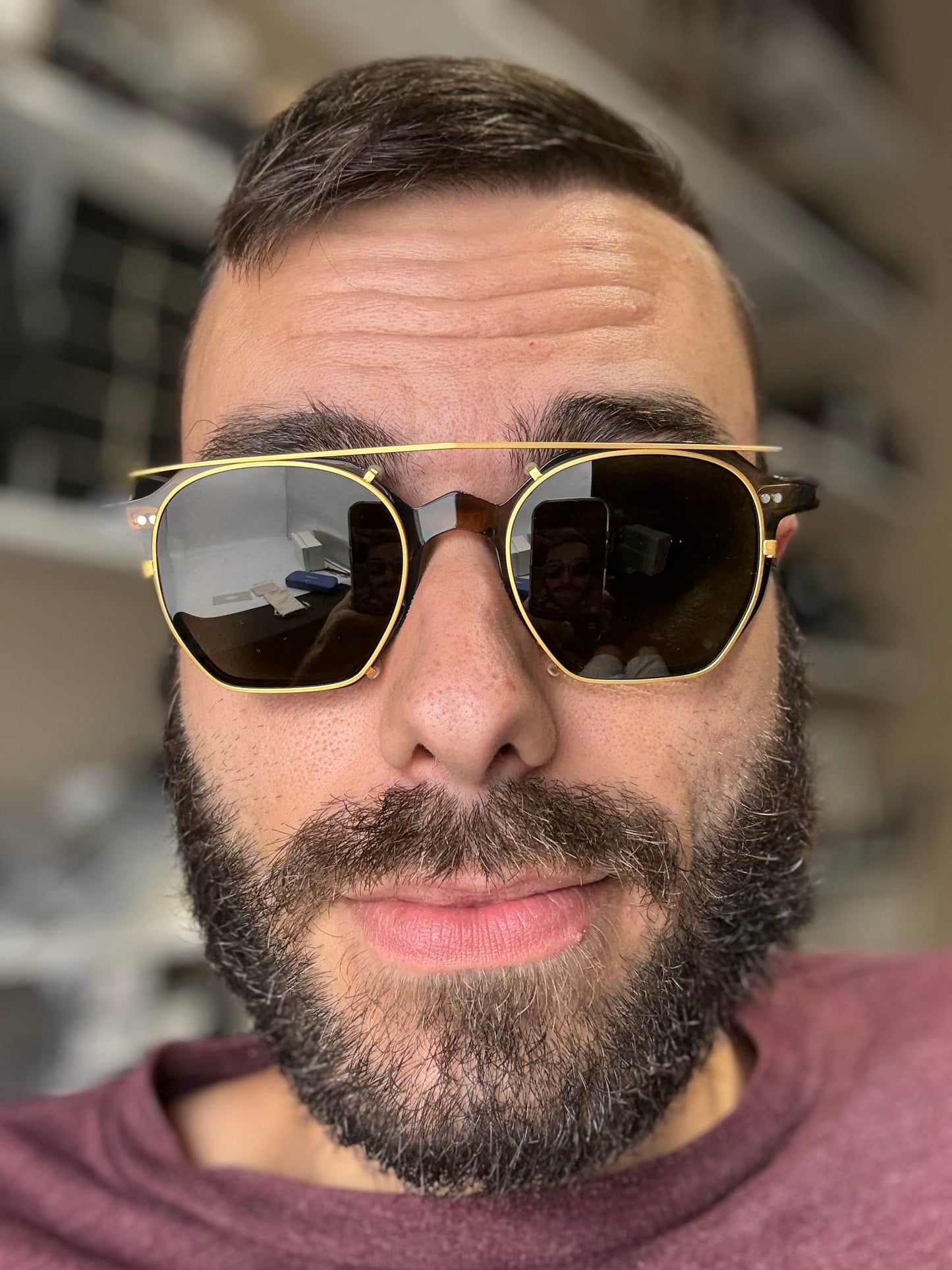 Oliver Peoples G. Ponti 5 47mm G.P Tortoise with G-15 / Gold  Clip Brown Antique Gold clip OV 5489 1713 Itlay NEW